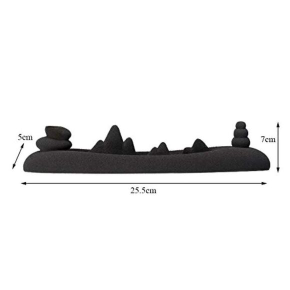 YUTR Backflow Incense Burner Ceramic Matte Coil Censer Incense Stick - Picture 6 of 6